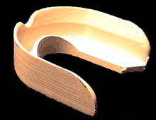 This is what a mouthguard would have looked like in the earliest times